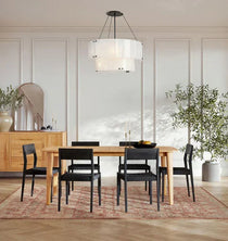 Marcellus Glass Round Chandelier 2-Tier 32"