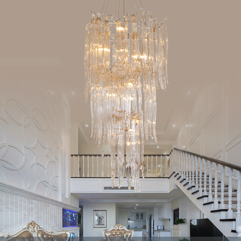 Luxury Crystal Branch Chandelier For Staircase Main image