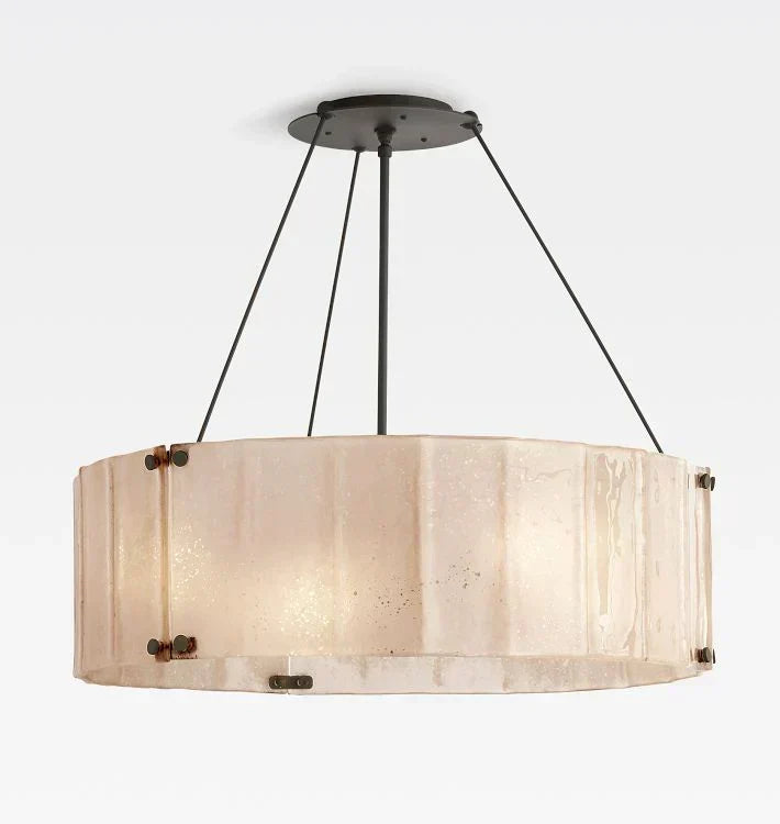Marcellus Glass Round Chandelier 32"