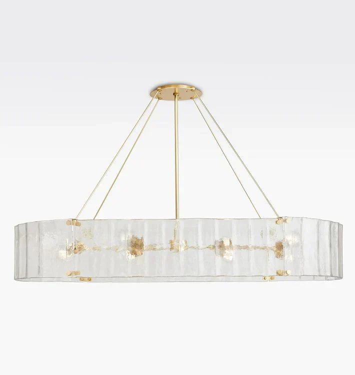 Marcellus Glass Linear Chandelier 60"