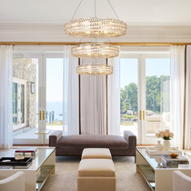 Aster Halo Crystal Multi-Tier Ring Chandelier