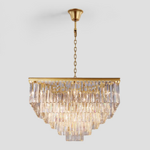 Falria 5-Tier Crystal Square Chandelier