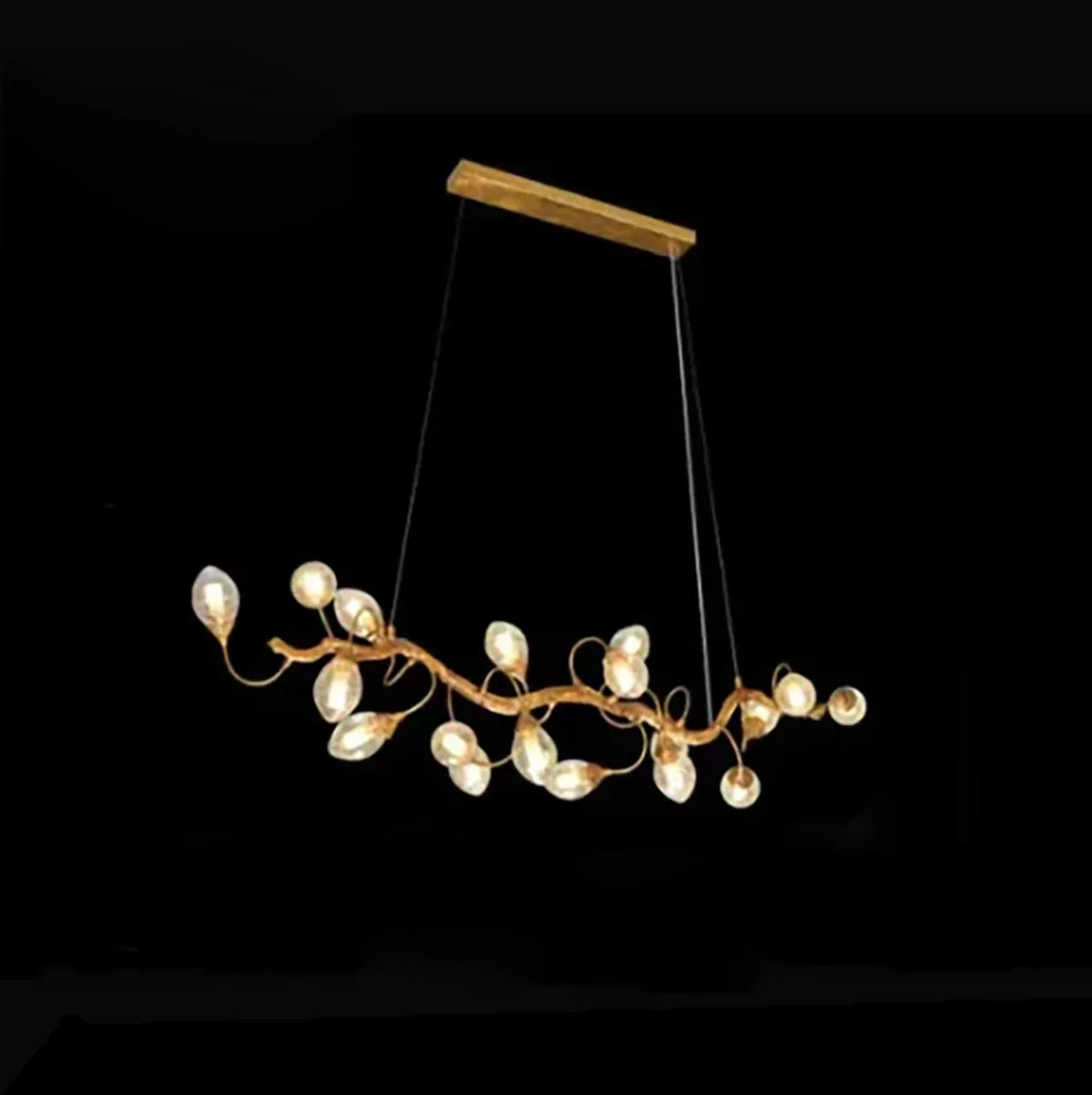 Art Clear Elegance Bubble Branch Linear Chandelier
