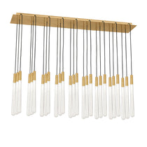 Pyramid Linear Crystal Chandelier