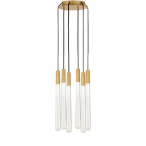 Pyramid Round Crystal Chandelier