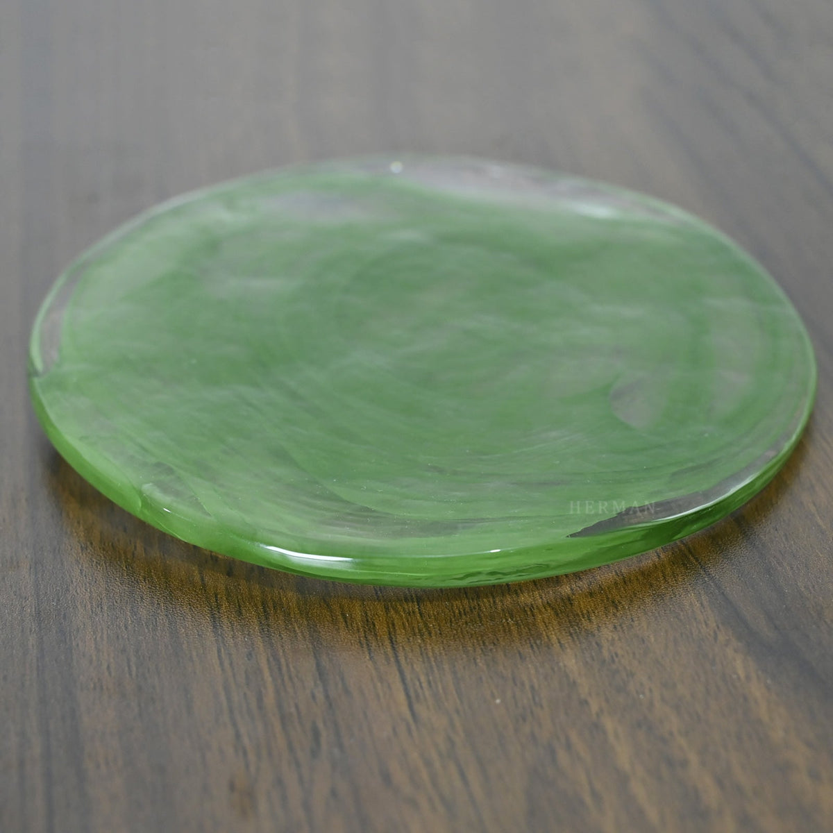 Murano Glass Green Disks Chandelier