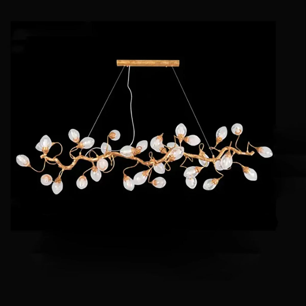 Art Clear Elegance Bubble Branch Linear Chandelier