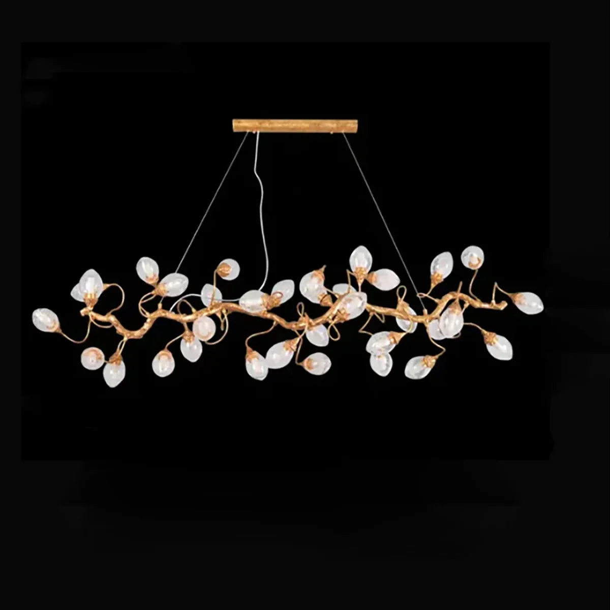 Art Clear Elegance Bubble Branch Linear Chandelier