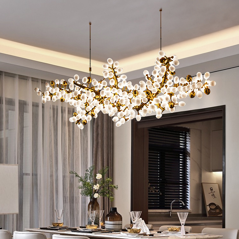 Modern Artistic Linear Elegant Grape Extra Large Chandelier