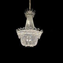 Luxury Empire Branch Crystal Chandelier Pendant Light for Entryway and Foyer