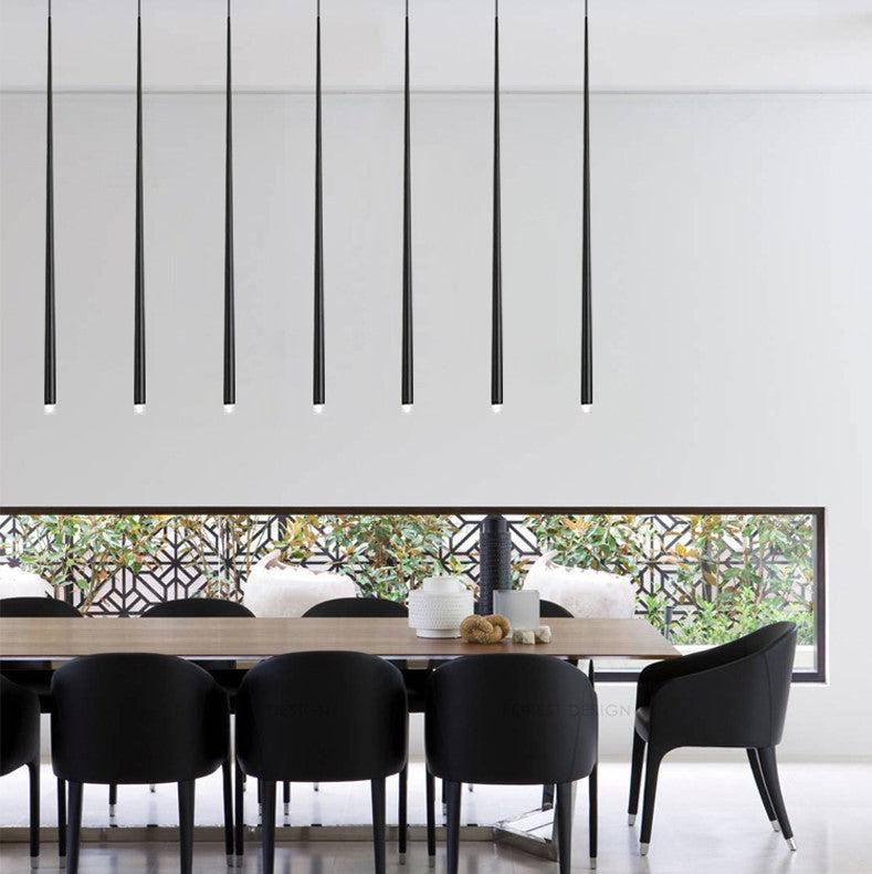 Minimalist Modern Conical Long Chandelier for Dining  Living Room Ceiling Duplex Spiral Staircase Main image