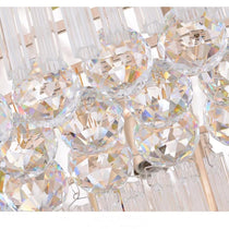 Extra Large Three Layers Round Luxury Flush Mounted Crystal Chandelier for Living Room