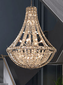 Extra Large Luxury and Elegant Crystal Chandelier for Living Room/Staircase/Foyer/Villa/Duplex Hall