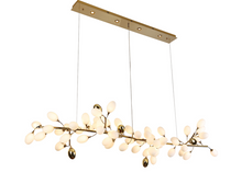 Art Grape Chandelier Pure White Nordic Ring and Linear Design