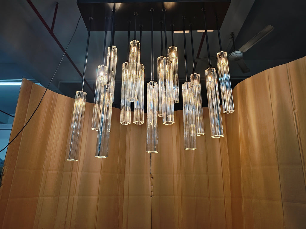 Aria Eden Multi Spot Glass Chandelier