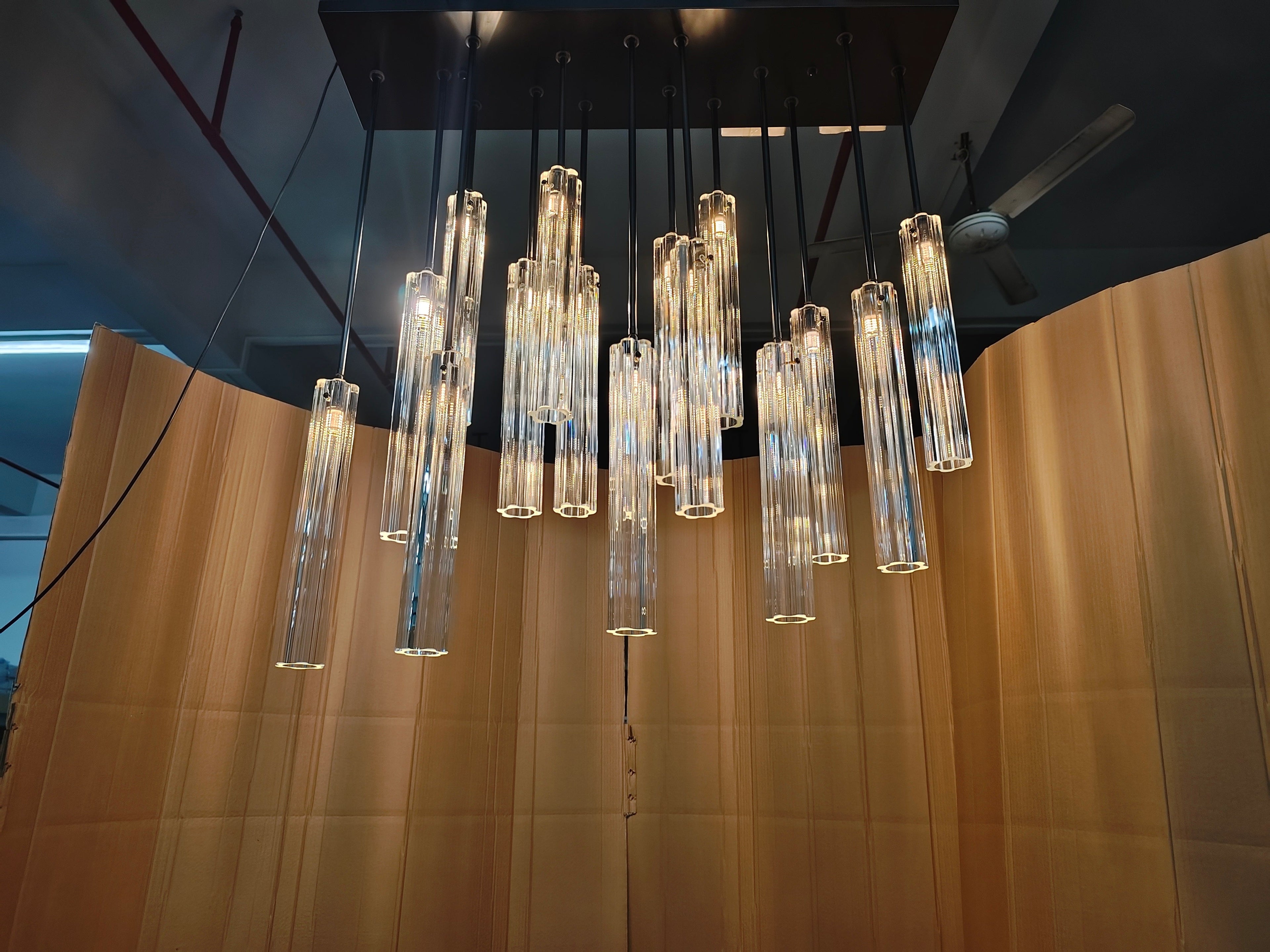 Aria Eden Multi Spot Glass Chandelier