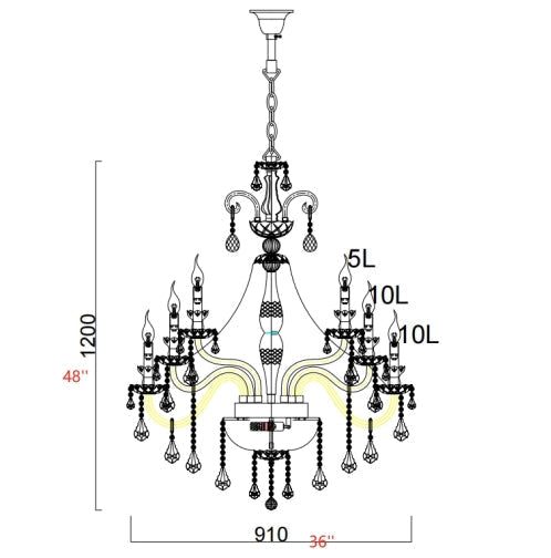 Customized Crystal Chandelier for Living Room Main image
