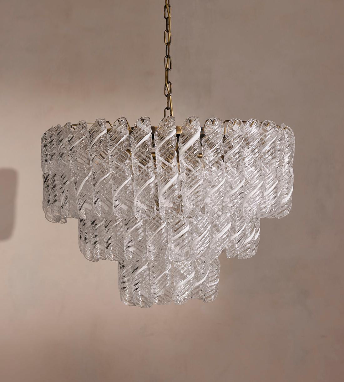 Elodie Glass Chandelier 28"W Main image