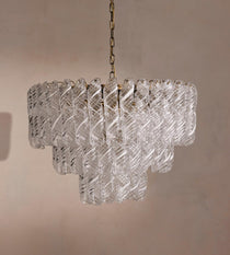Elodie Glass Chandelier 28"W