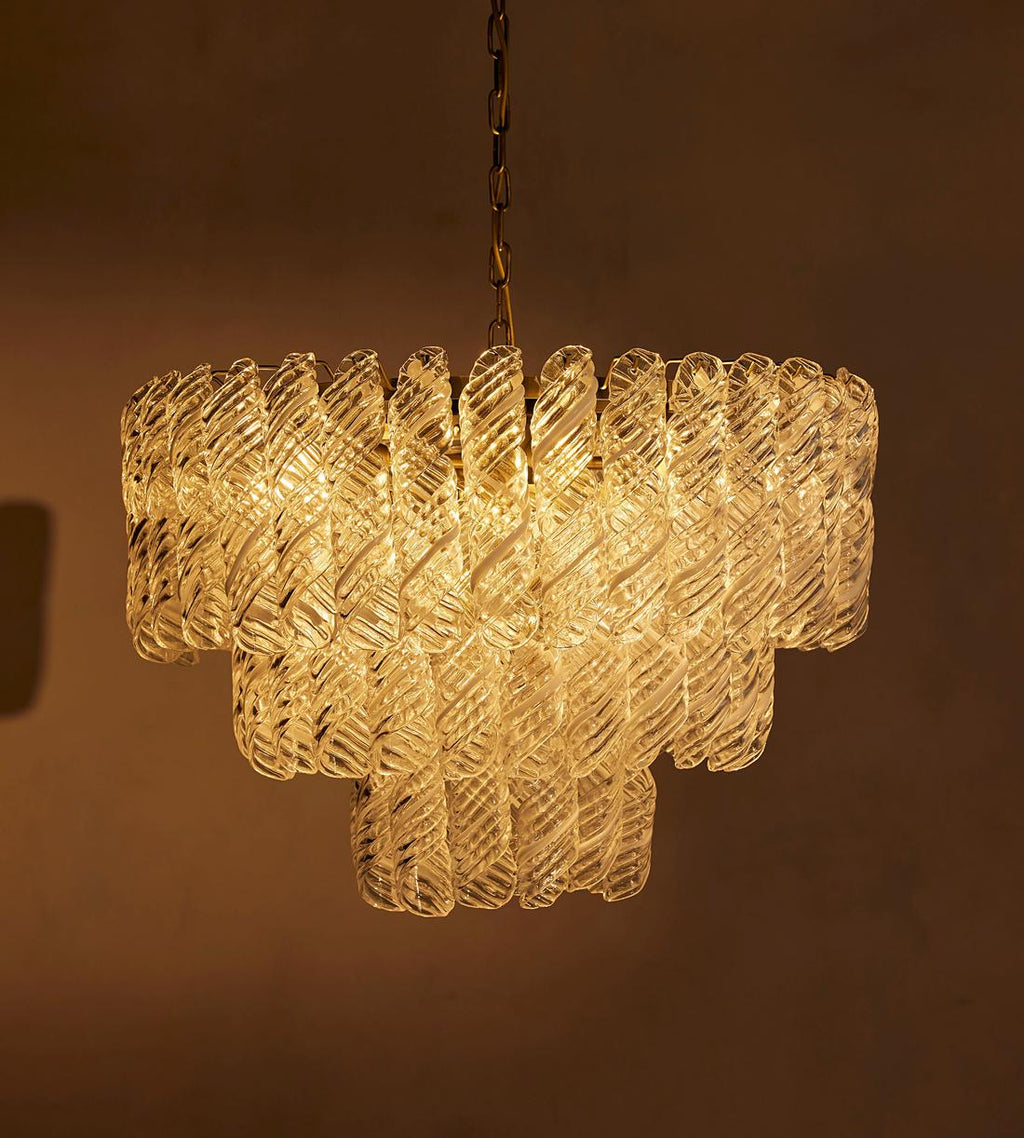 Elodie Glass Chandelier 28"W