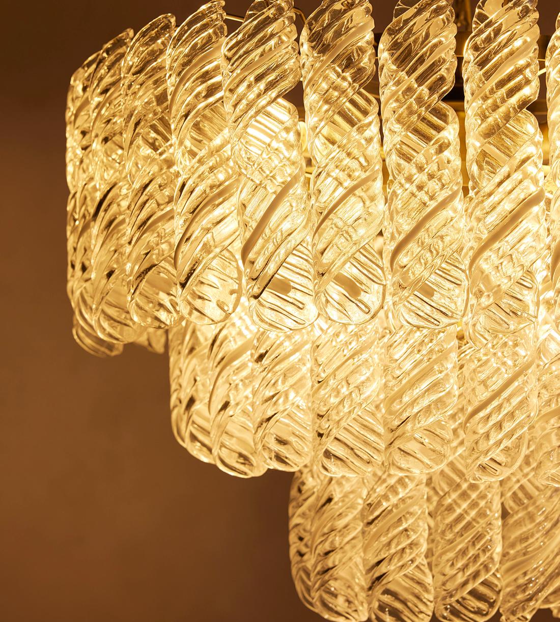 Elodie Glass Chandelier 28"W