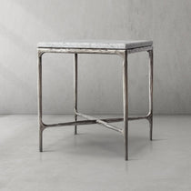 Thaddeus Marble Square Side Table 18" 22"