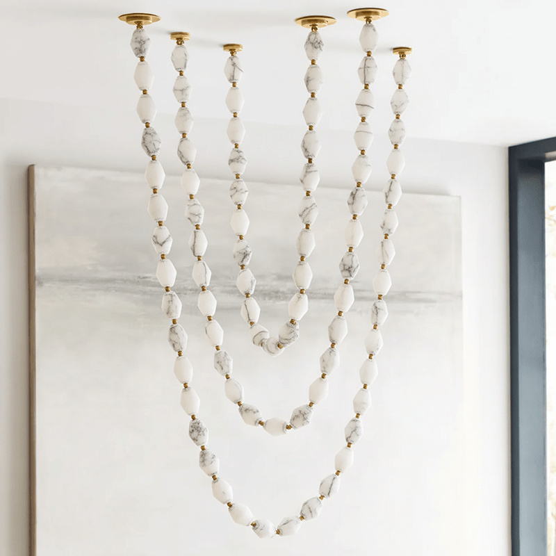 Glass Chain Chandelier