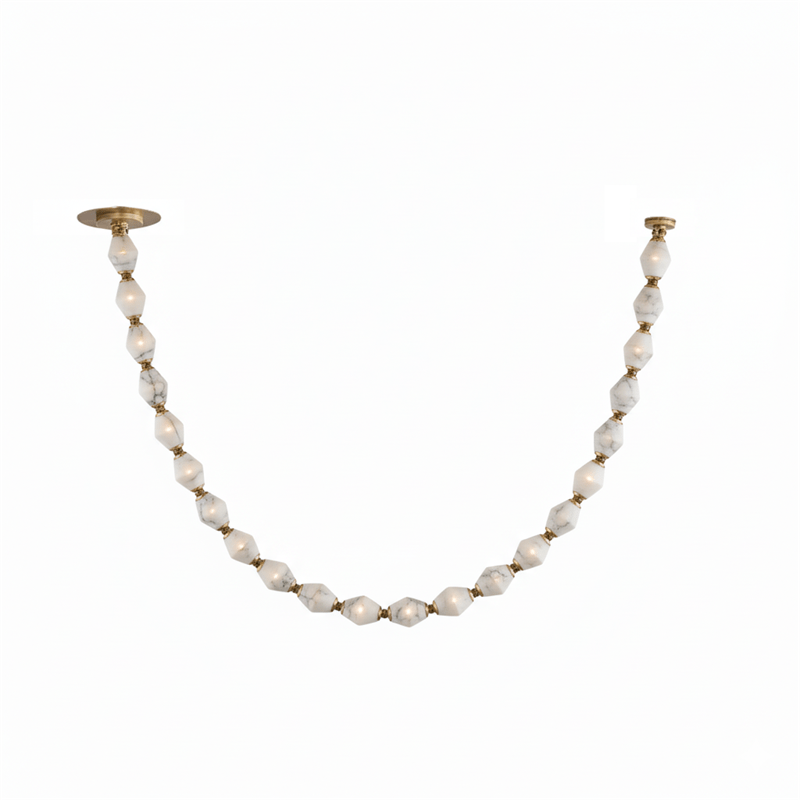 Glass Chain Chandelier