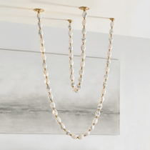 Glass Chain Chandelier