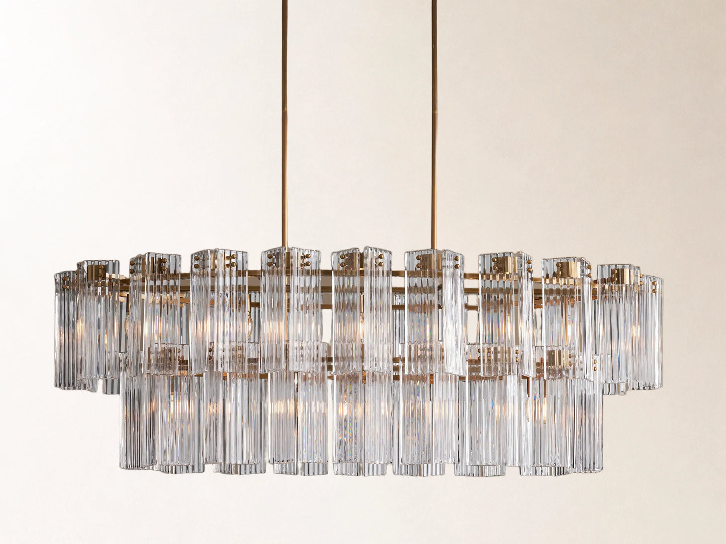 Delsie Oval Tiered Chandelier
