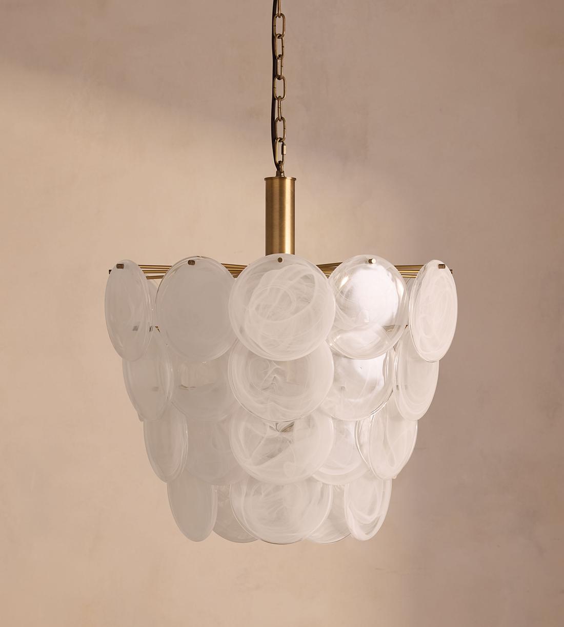 Elba Glass Chandelier 21.7"W Main image