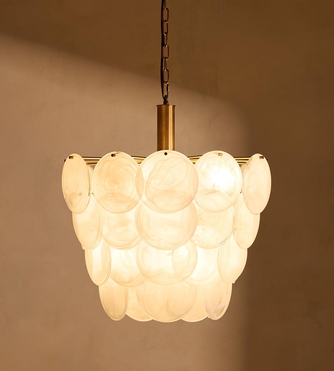 Elba Glass Chandelier 21.7"W Secondary image
