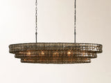 Ghiaccio Oval Chandelier