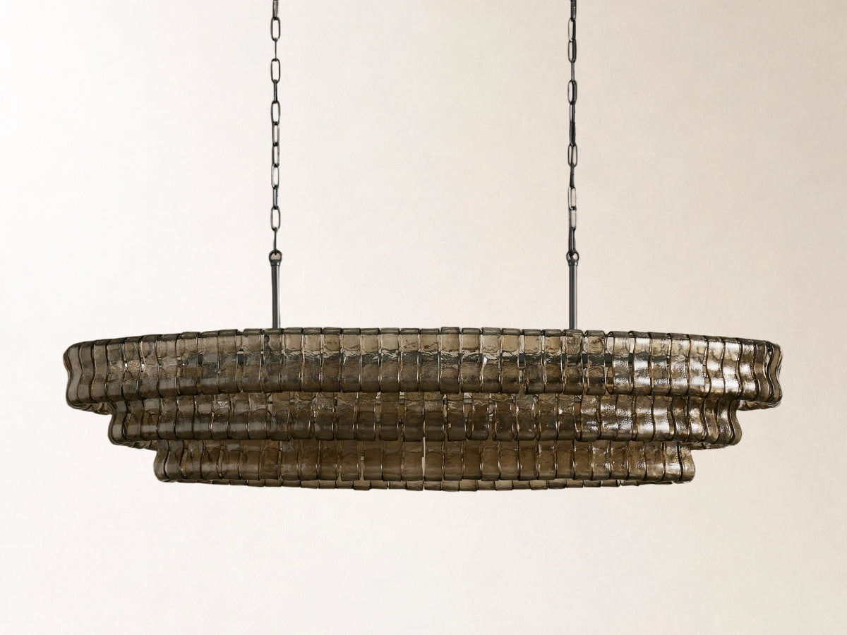 Ghiaccio Oval Chandelier