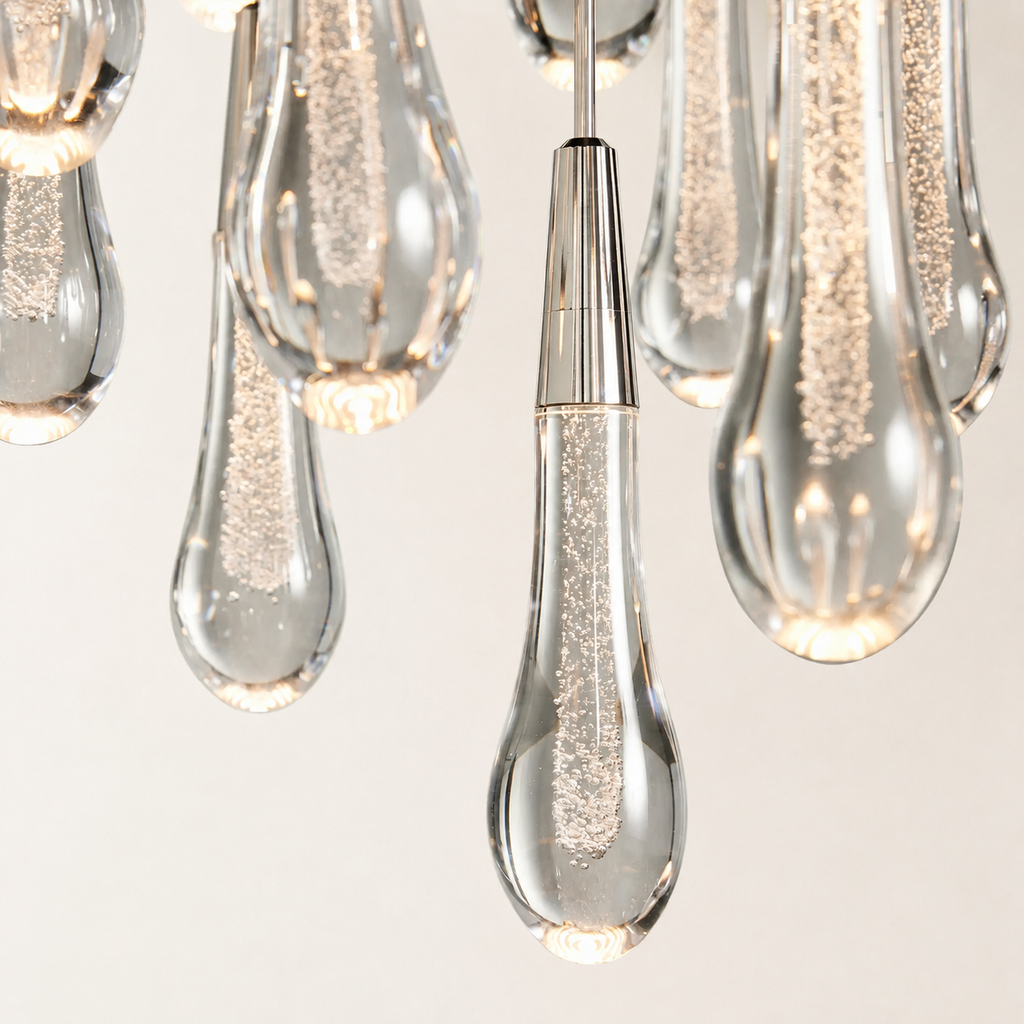 Soltaire Crystal Round Chandelier 17" 24" 36" 48" 58"D