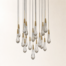 Soltaire Crystal Round Chandelier 17" 24" 36" 48" 58"D
