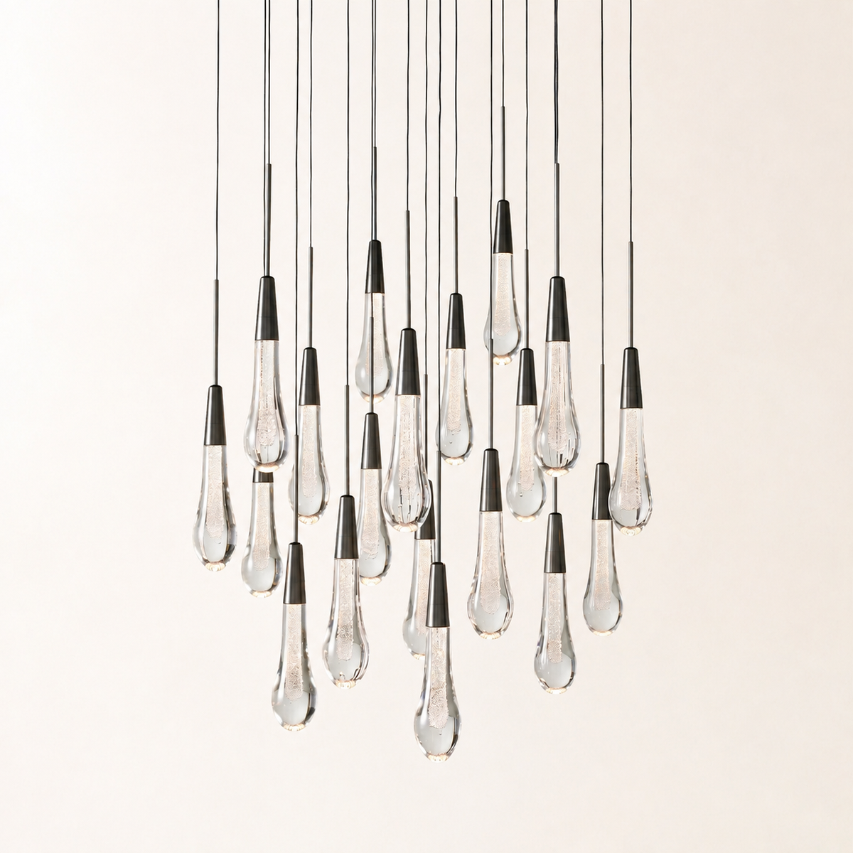 Soltaire Crystal Round Chandelier 17" 24" 36" 48" 58"D