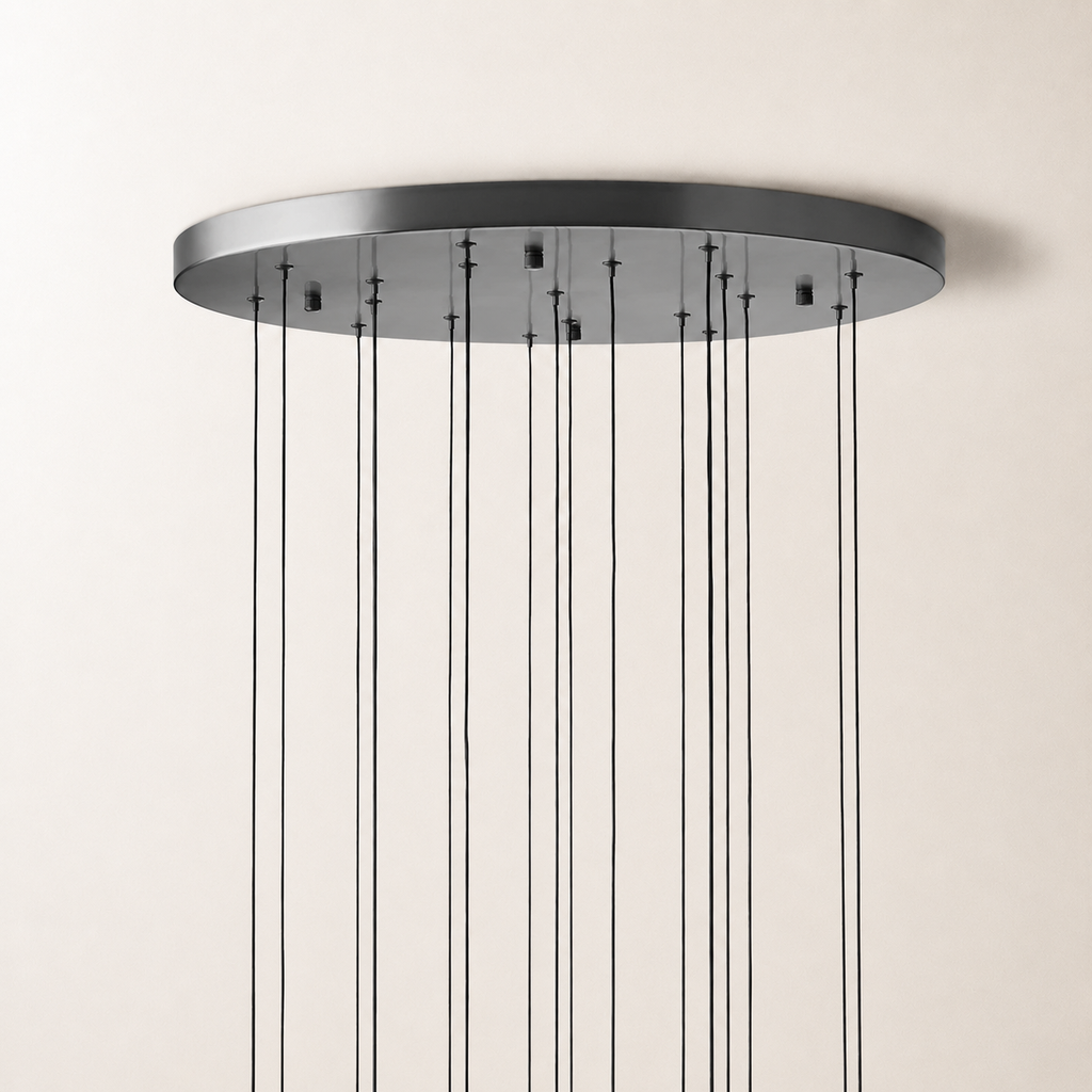 Soltaire Crystal Round Chandelier 17" 24" 36" 48" 58"D