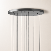 Soltaire Crystal Round Chandelier 17" 24" 36" 48" 58"D