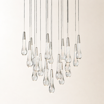 Soltaire Crystal Round Chandelier 17" 24" 36" 48" 58"D