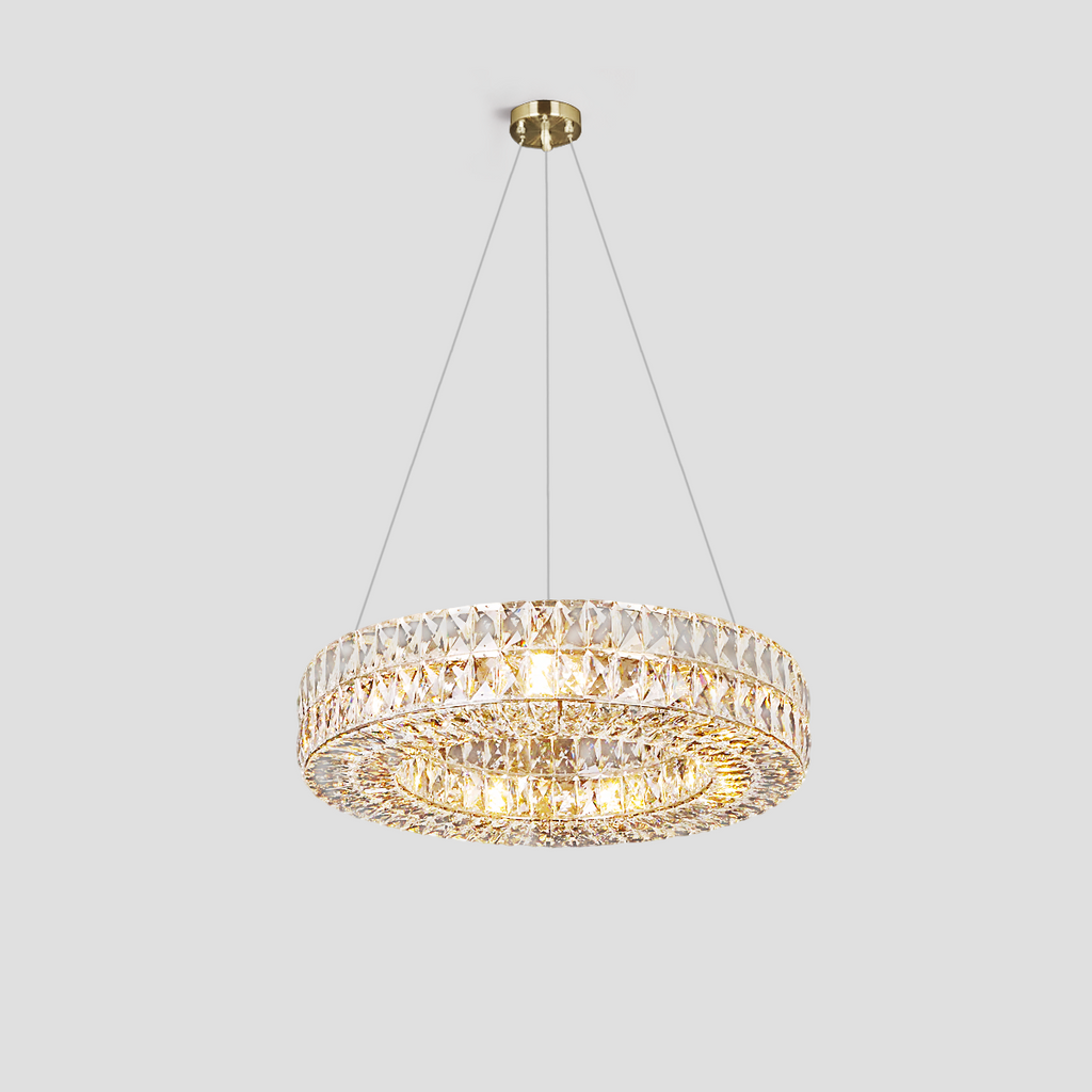 Aster Halo Crystal Ring Chandelier