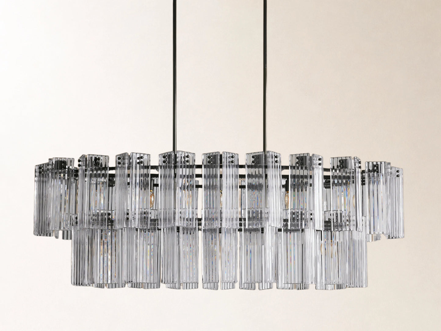 Delsie Oval Tiered Chandelier