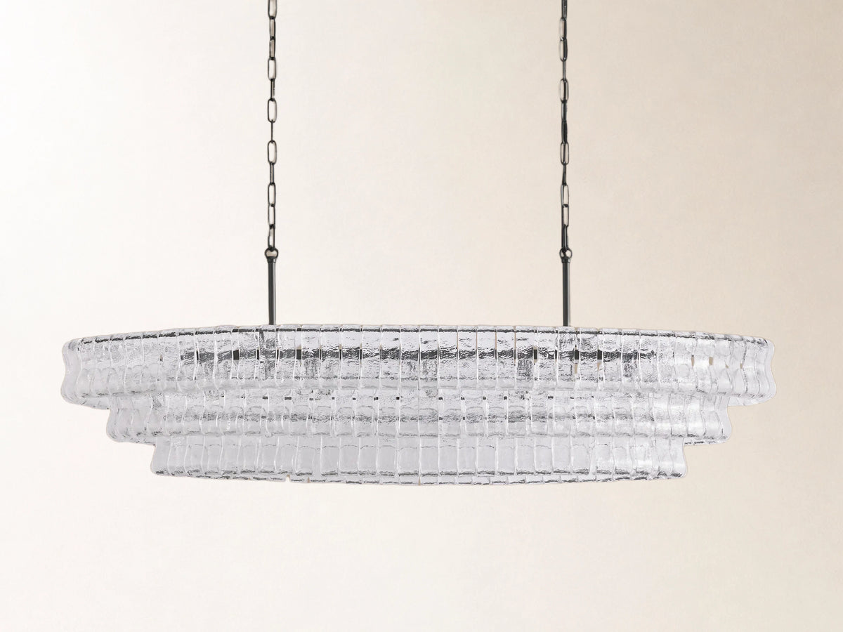 Ghiaccio Oval Chandelier