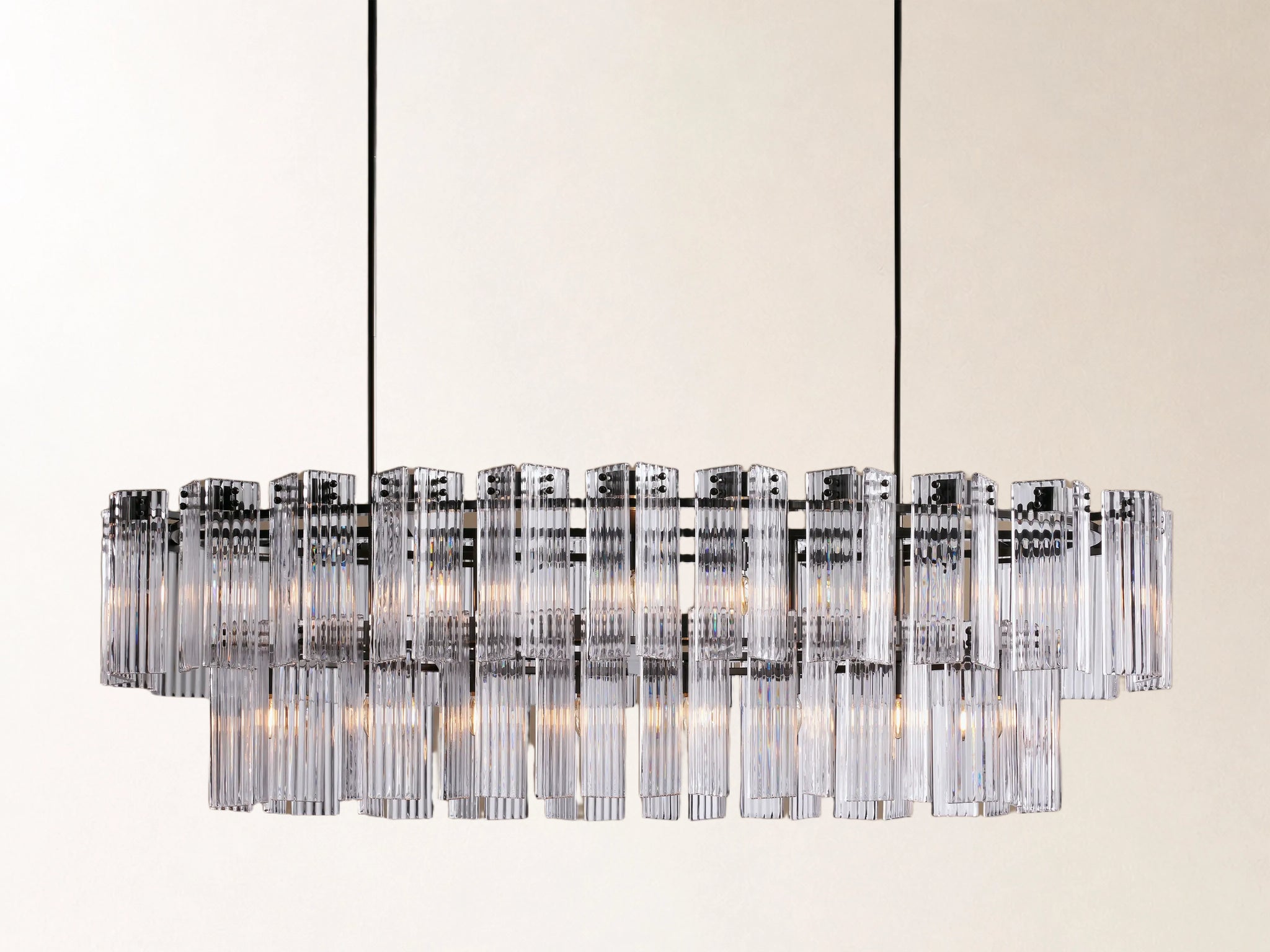Delsie Oval Tiered Chandelier
