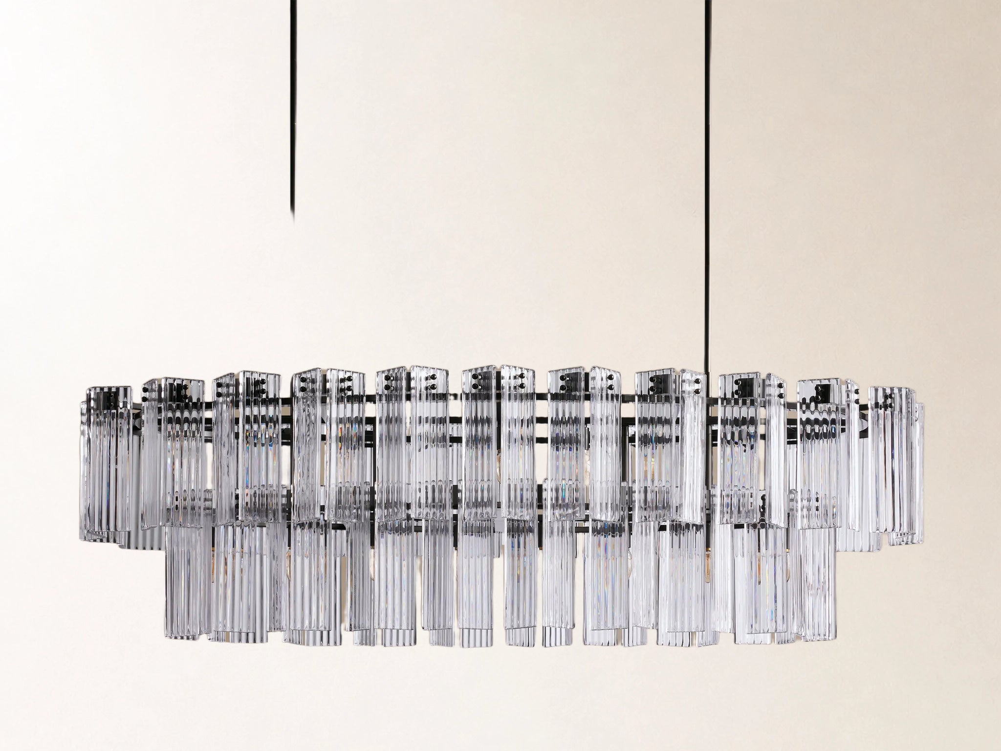 Delsie Oval Tiered Chandelier