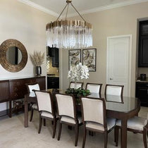 Large Elegant Multi-layers Glam Glass Chandelier for High-ceiling Staircase/Entryway/Living/meeting Room