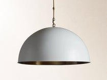 Watley Dome Pendant in White