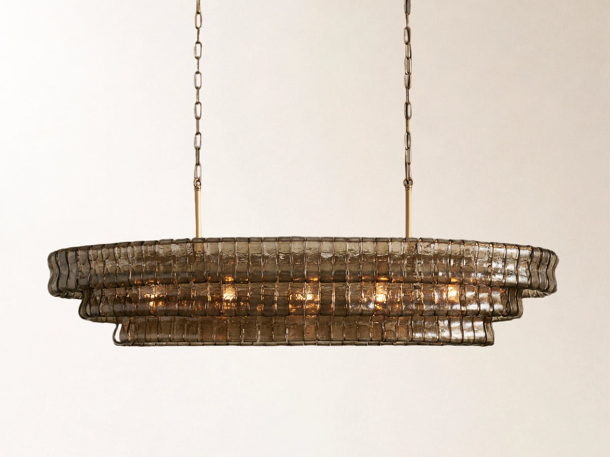 Ghiaccio Oval Chandelier