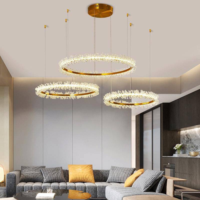 Capri 3-Piece Crystal Chandelier Secondary image