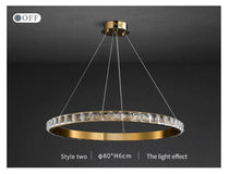 Enna Crystal Ring Chandelier